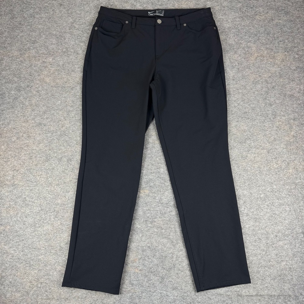 Nike Repel Slim Fit Stretch Golf Pants 29" Brushed Interior Black Womens 12